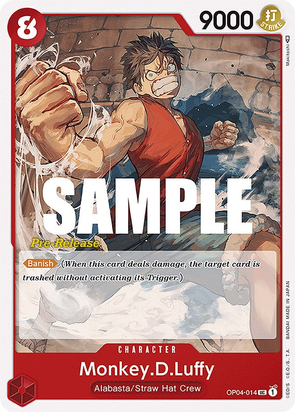 Monkey.D.Luffy [Kingdoms of Intrigue Pre-Release Cards] | Total Play