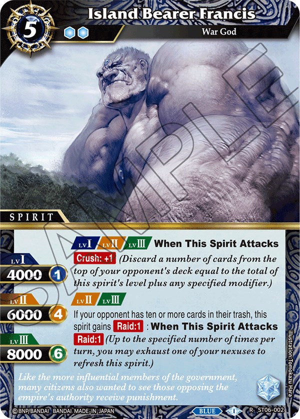 Island Bearer Francis (ST06-002) [Starter Deck 06: Bodies of Steel] | Total Play
