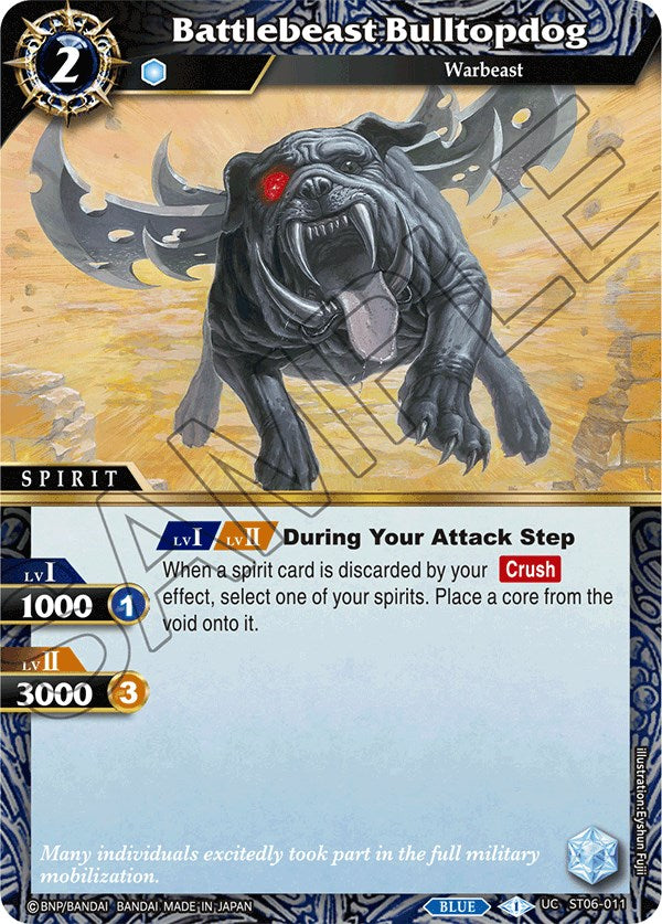 Battlebeast Bulltopdog (ST06-011) [Starter Deck 06: Bodies of Steel] | Total Play