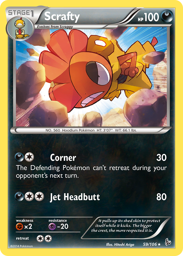 Scrafty (59/106) [XY: Flashfire] | Total Play