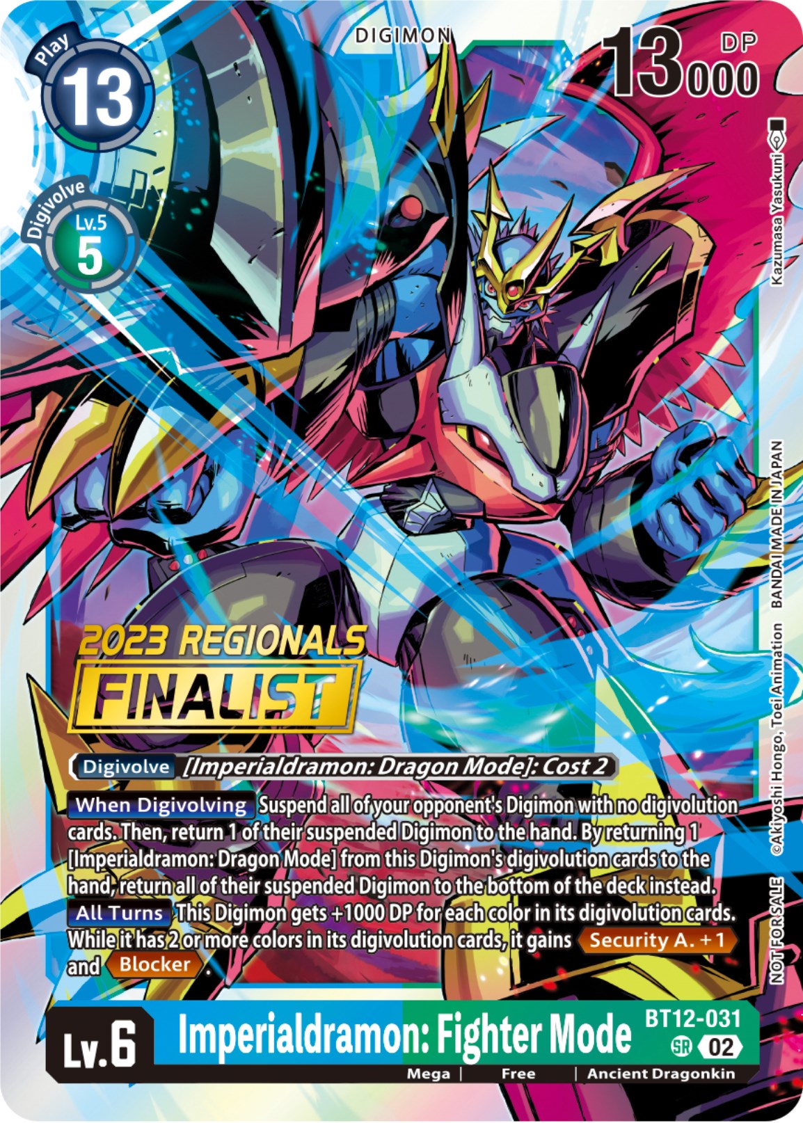 Imperialdramon: Fighter Mode [BT12-031] (2023 Regionals Finalist) [Across Time] | Total Play