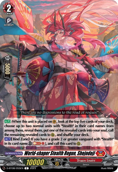 World-shaper Stealth Rogue, Shojodoji (D-BT08/055EN) [Minerva Rising] | Total Play