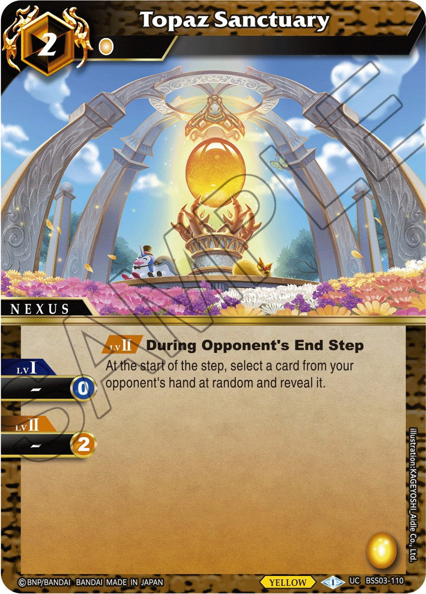 Topaz Sanctuary (BSS03-110) [Aquatic Invaders] | Total Play