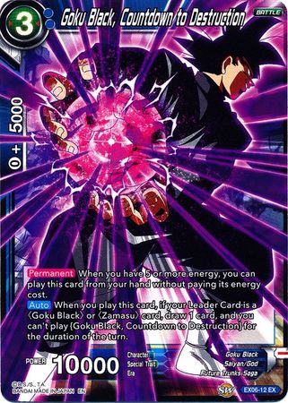Goku Black, Countdown to Destruction (EX06-12) [Special Anniversary Set] | Total Play