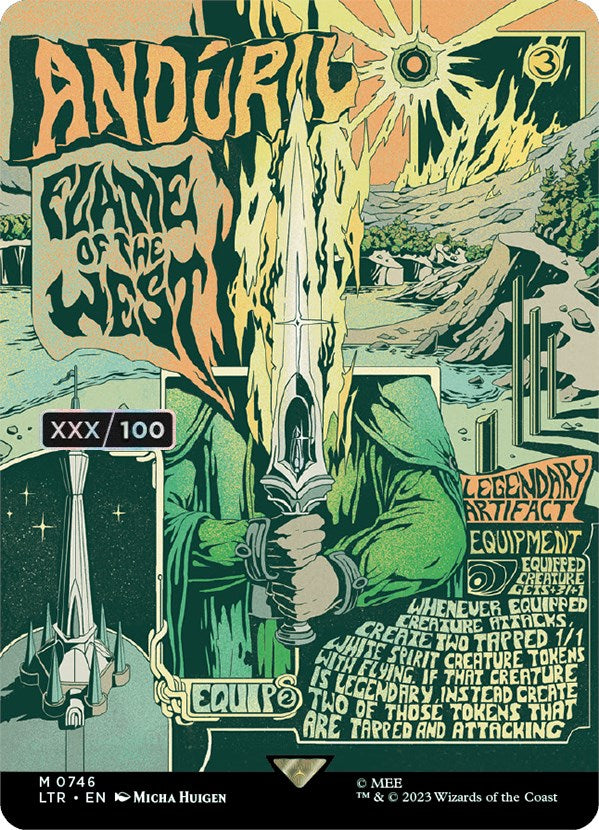 Anduril, Flame of the West (Borderless Poster) (Serialized) [The Lord of the Rings: Tales of Middle-Earth] | Total Play
