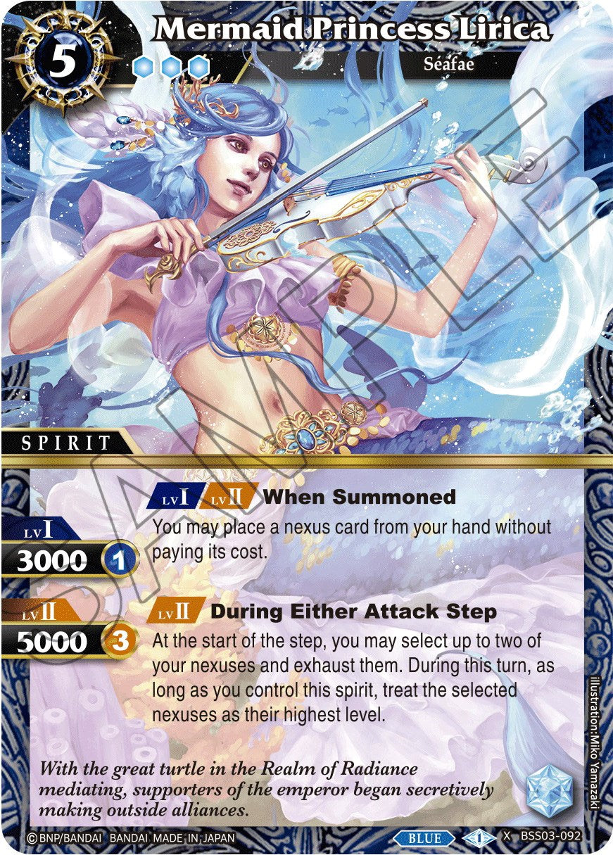 Mermaid Princess Lirica (BSS03-092) [Aquatic Invaders] | Total Play