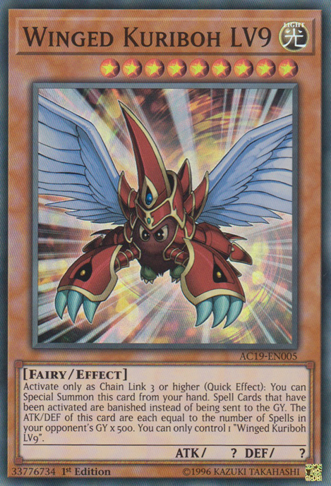 Winged Kuriboh LV9 [AC19-EN005] Super Rare | Total Play