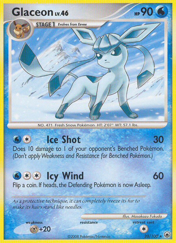 Glaceon (20/100) [Diamond & Pearl: Majestic Dawn] | Total Play