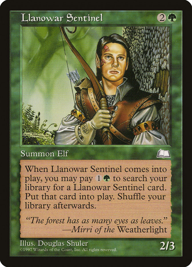 Llanowar Sentinel [Weatherlight] | Total Play