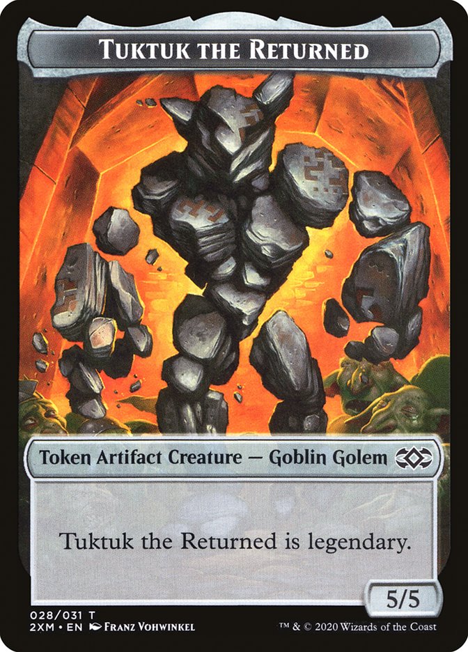 Ooze // Tuktuk the Returned Double-Sided Token [Double Masters Tokens] | Total Play
