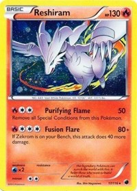 Reshiram (17/116) (Cosmos Holo) [Black & White: Plasma Freeze] | Total Play