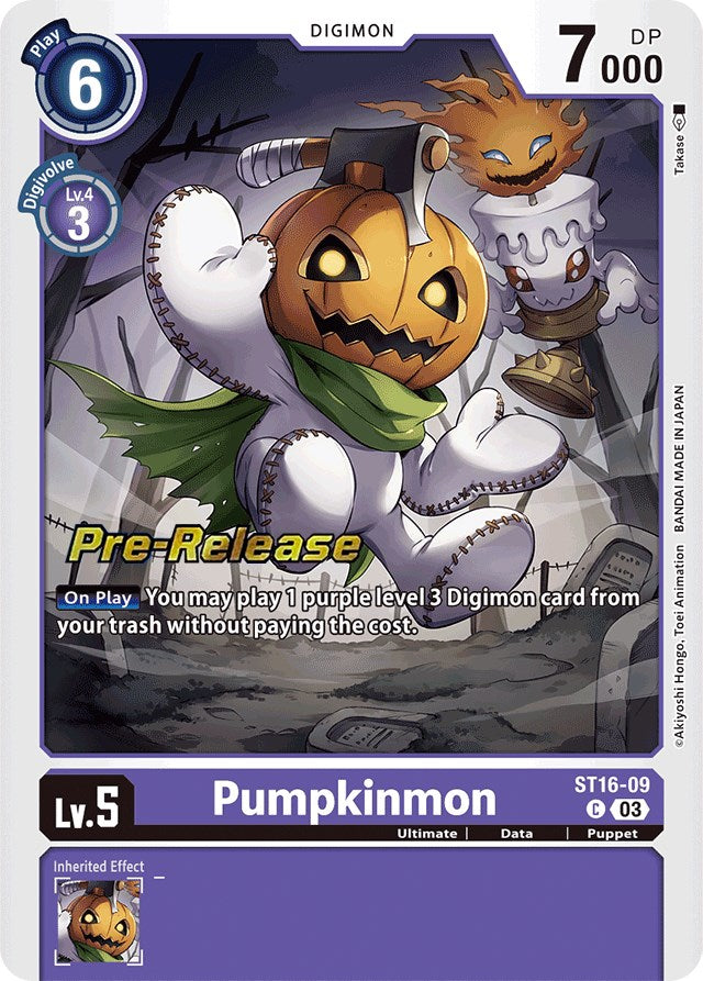 Pumpkinmon [ST16-09] [Starter Deck: Wolf of Friendship Pre-Release Cards] | Total Play