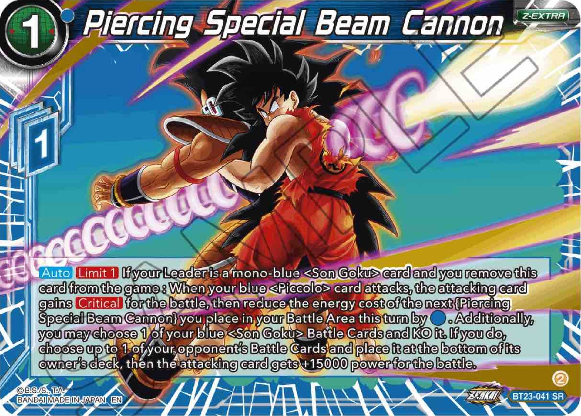 Piercing Special Beam Cannon (BT23-041) [Perfect Combination] | Total Play