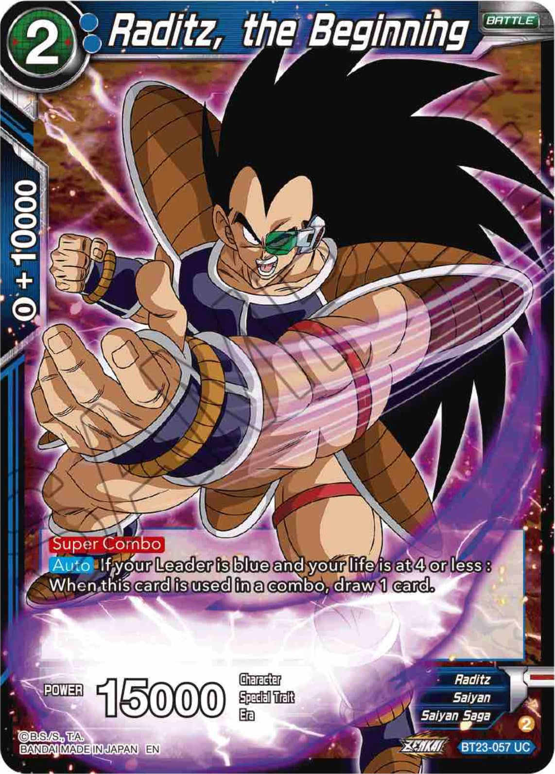 Raditz, the Beginning (BT23-057) [Perfect Combination] | Total Play