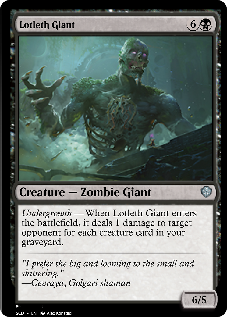 Lotleth Giant [Starter Commander Decks] | Total Play