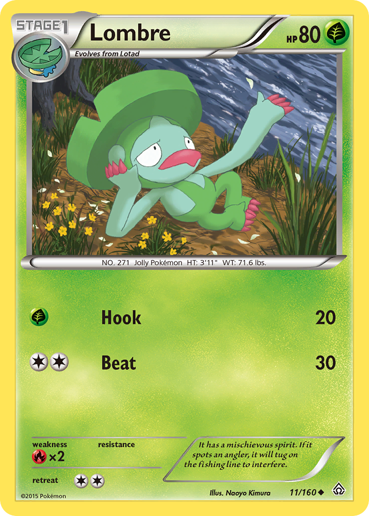 Lombre (11/160) [XY: Primal Clash] | Total Play