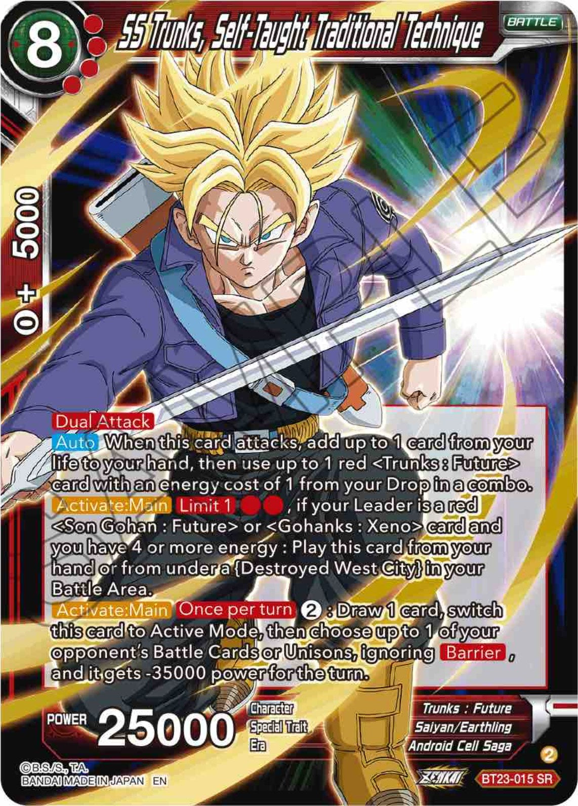 SS Trunks, Self-Taught Traditional Technique (BT23-015) [Perfect Combination] | Total Play