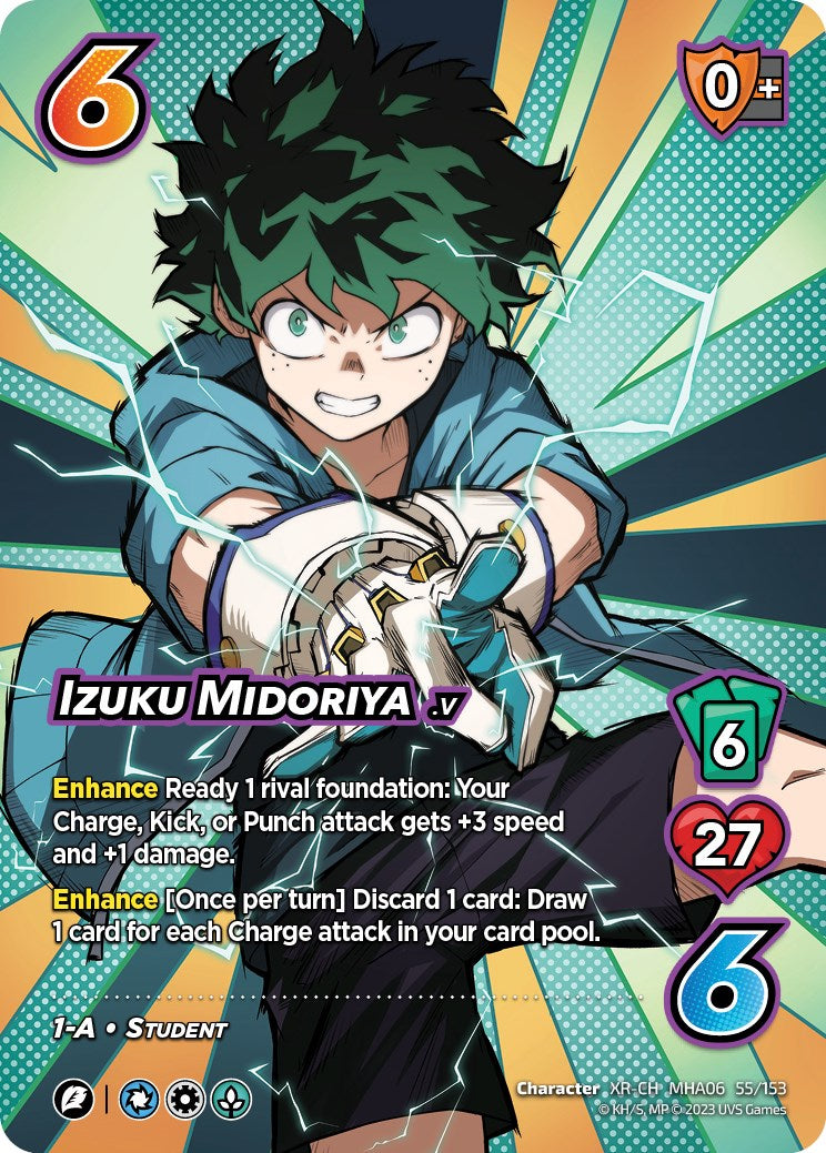 Izuku Midoriya (55/153) (XR) [Jet Burn] | Total Play