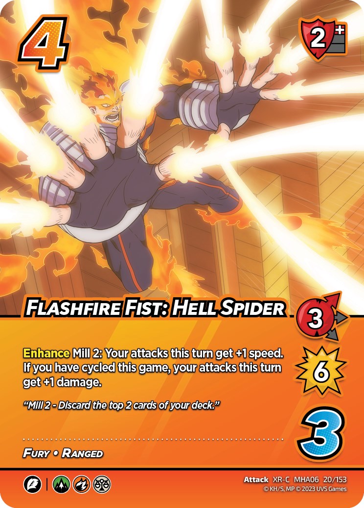 Flashfire Fist: Hell Spider (XR) [Jet Burn] | Total Play