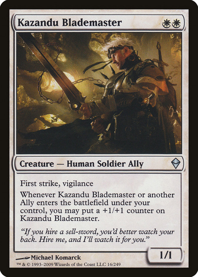 Kazandu Blademaster [Zendikar] | Total Play