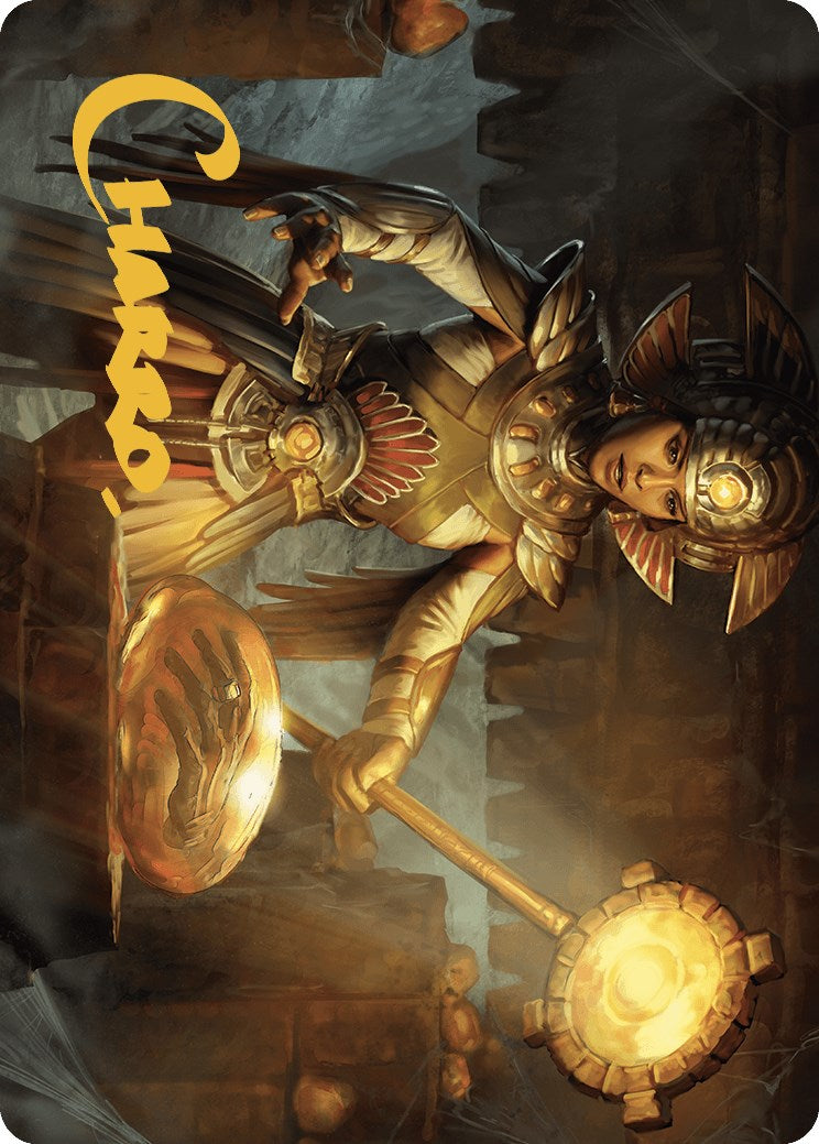 Curator of Sun's Creation Art Card (Gold-Stamped Signature) [The Lost Caverns of Ixalan Art Series] | Total Play