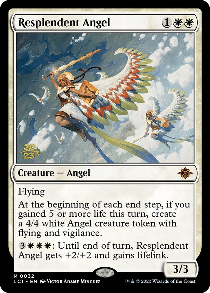 Resplendent Angel (LCI) [The Lost Caverns of Ixalan Prerelease Cards] | Total Play