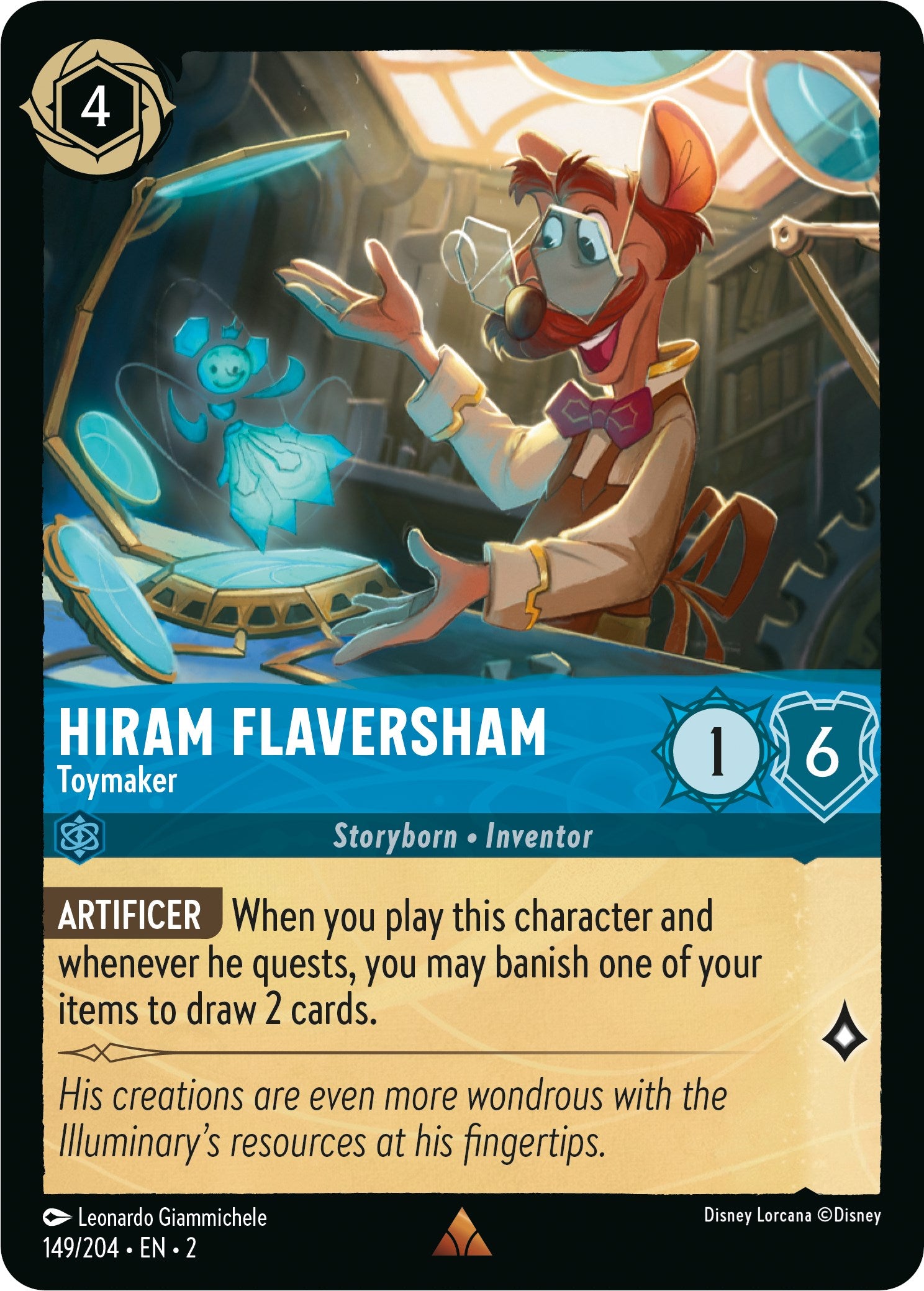 Hiram Flaversham - Toymaker (149/204) [Rise of the Floodborn] | Total Play
