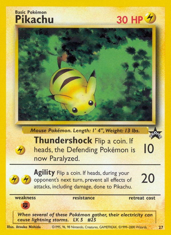 Pikachu (27) [Wizards of the Coast: Black Star Promos] | Total Play