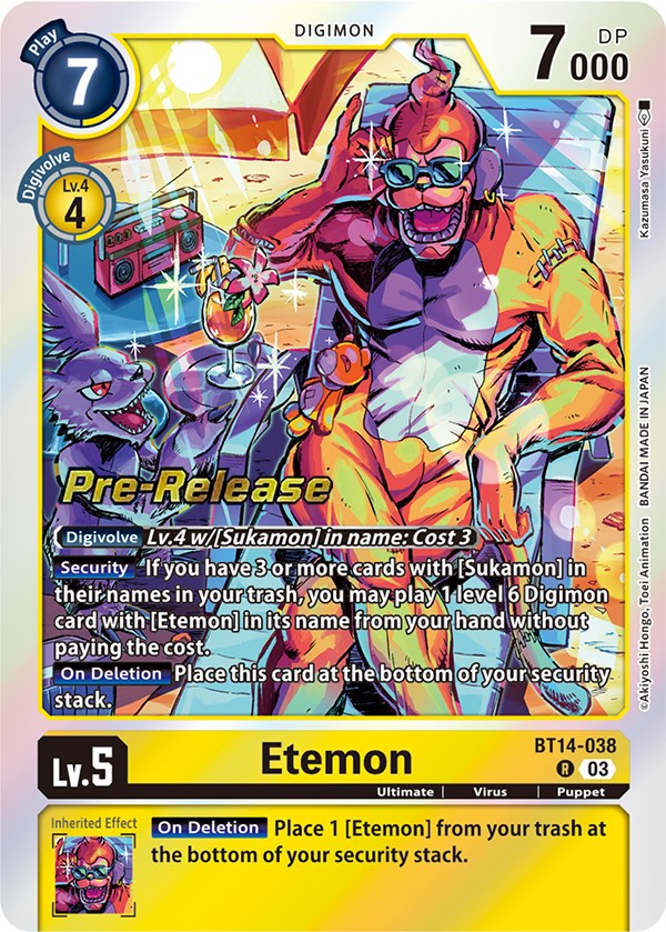 Etemon [BT14-038] [Blast Ace Pre-Release Cards] | Total Play