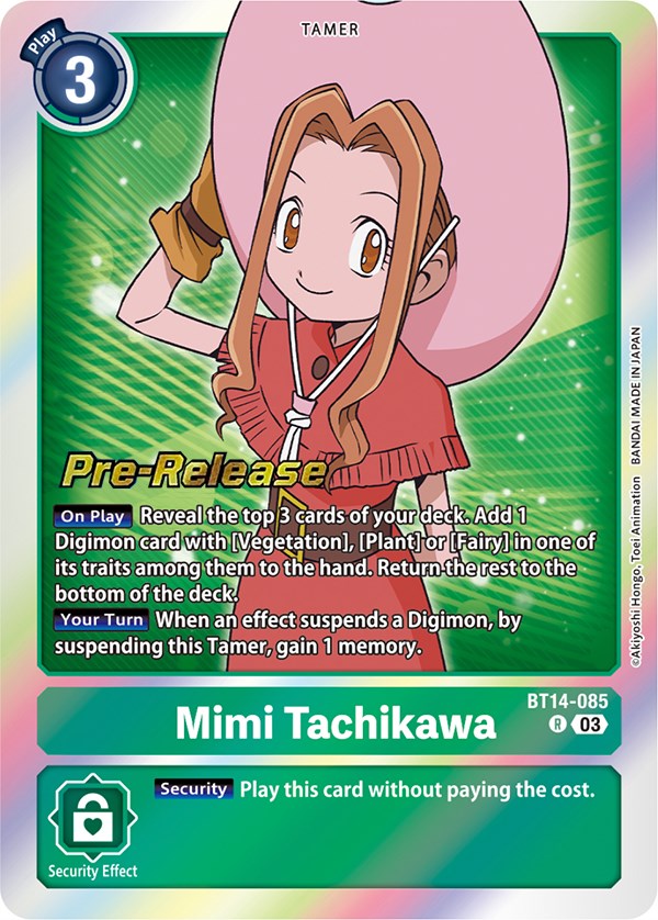 Mimi Tachikawa [BT14-085] [Blast Ace Pre-Release Cards] | Total Play