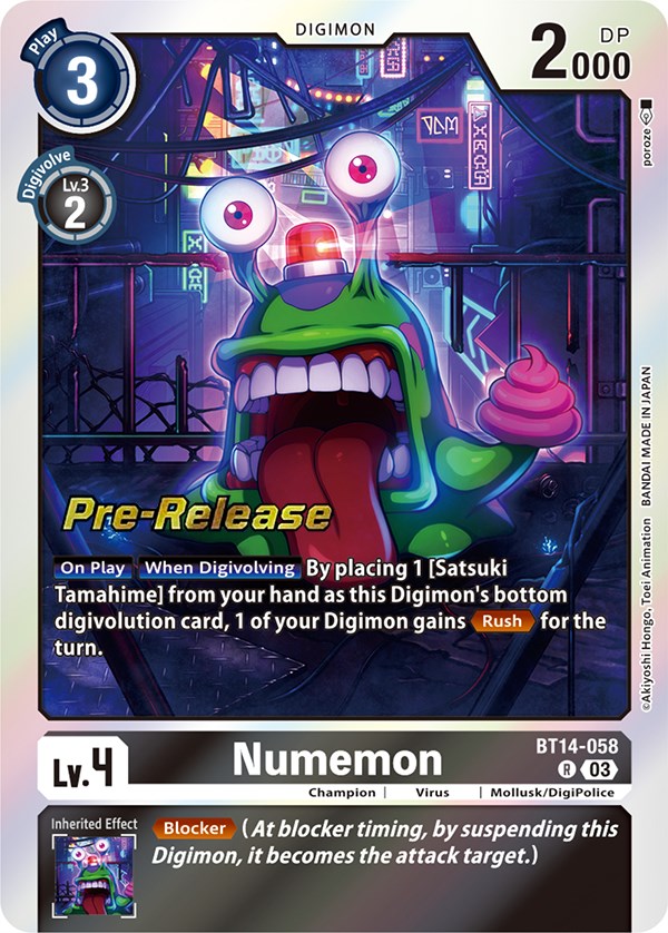 Numemon [BT14-058] [Blast Ace Pre-Release Cards] | Total Play