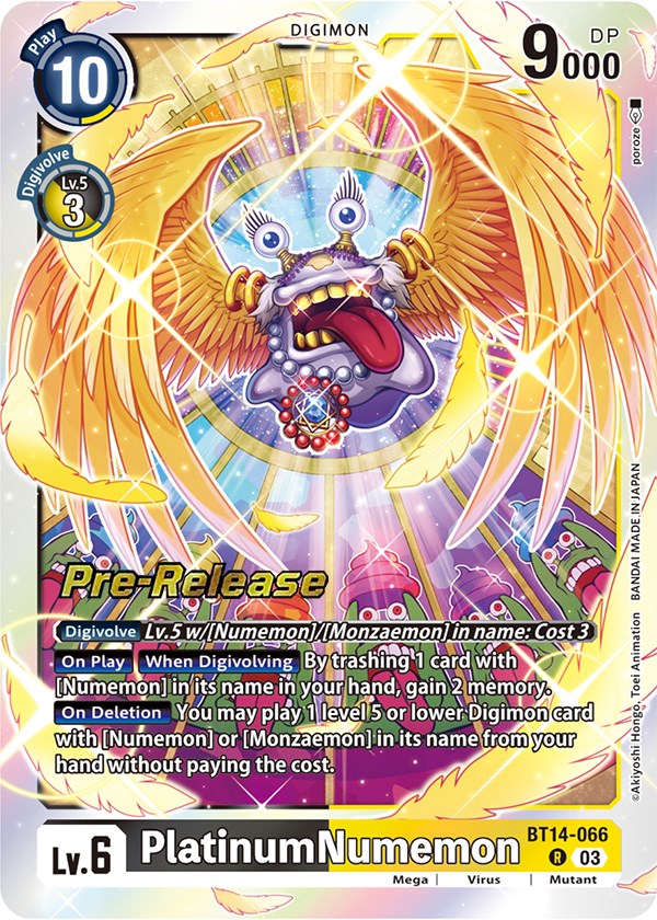 PlatinumNumemon [BT14-066] [Blast Ace Pre-Release Cards] | Total Play