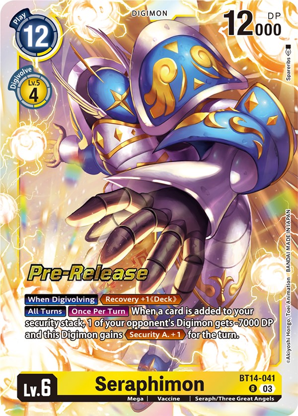 Seraphimon [BT14-041] [Blast Ace Pre-Release Cards] | Total Play