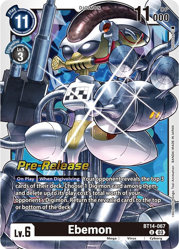 Ebemon [BT14-067] [Blast Ace Pre-Release Cards] | Total Play