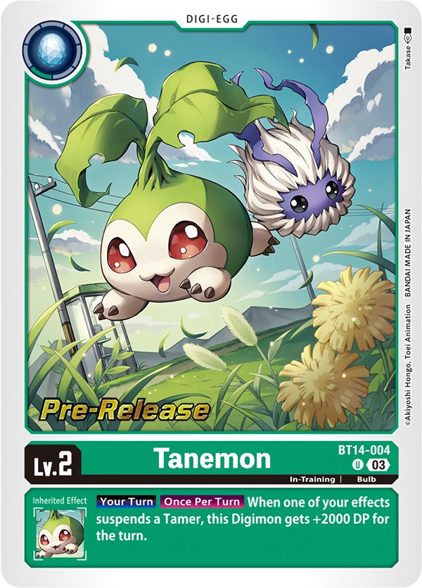 Tanemon [BT14-004] [Blast Ace Pre-Release Cards] | Total Play