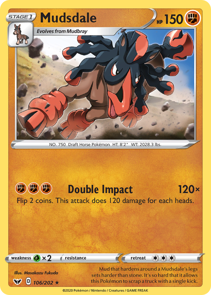 Mudsdale (106/202) [Sword & Shield: Base Set] | Total Play