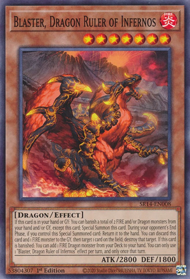 Blaster, Dragon Ruler of Infernos [SR14-EN008] Common | Total Play