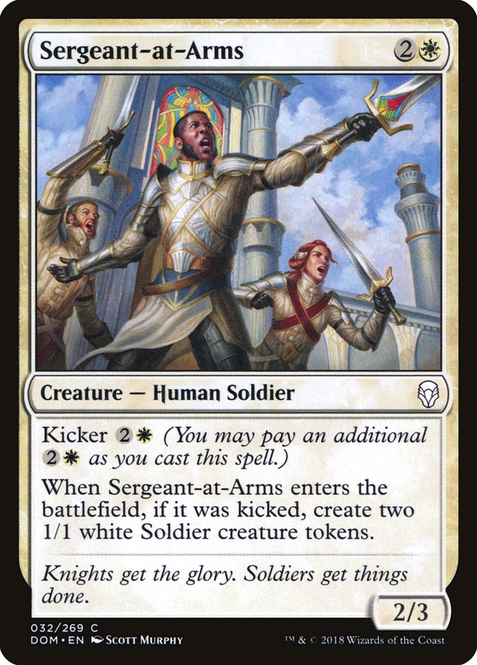 Sergeant-at-Arms [Dominaria] | Total Play