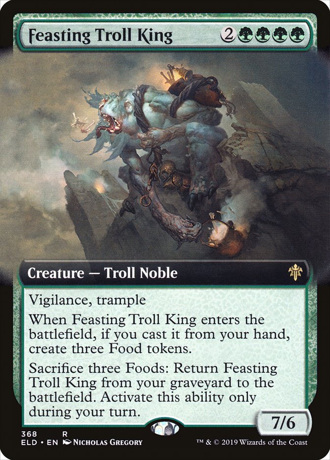 Feasting Troll King (Extended Art) [Throne of Eldraine] | Total Play