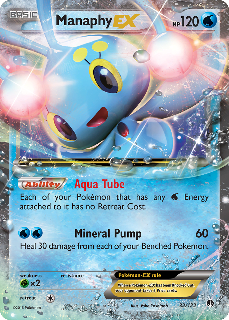 Manaphy EX (32/122) [XY: BREAKpoint] | Total Play