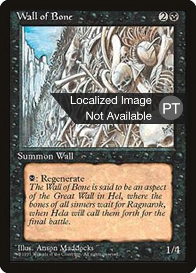 Wall of Bone [Fourth Edition (Foreign Black Border)] | Total Play