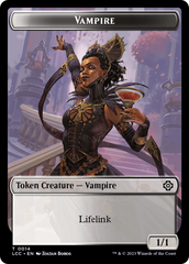 Vampire (0014) // Vampire Demon Double-Sided Token [The Lost Caverns of Ixalan Commander Tokens] | Total Play