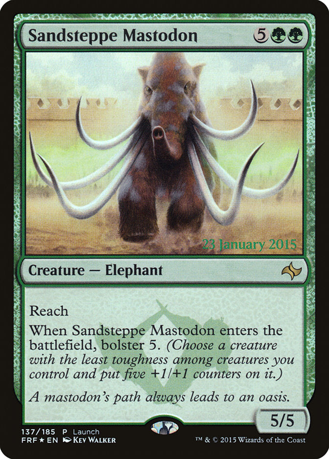 Sandsteppe Mastodon (Launch) [Fate Reforged Prerelease Promos] | Total Play
