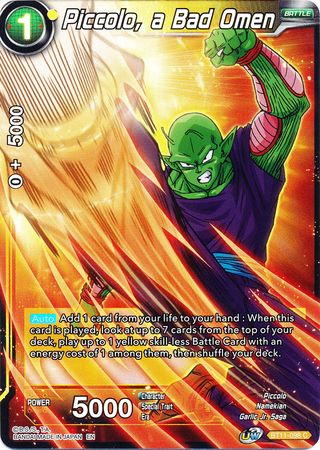 Piccolo, a Bad Omen (BT11-098) [Vermilion Bloodline 2nd Edition] | Total Play