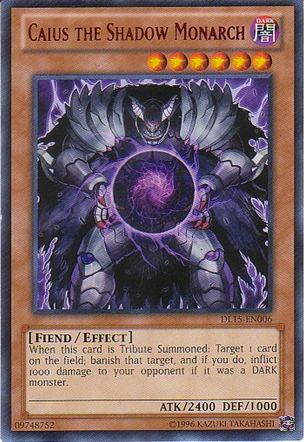 Caius the Shadow Monarch (Red) [DL15-EN006] Rare | Total Play