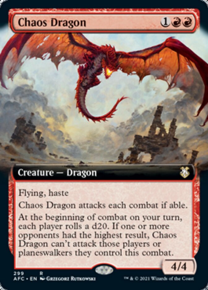 Chaos Dragon (Extended Art) [Dungeons & Dragons: Adventures in the Forgotten Realms Commander] | Total Play