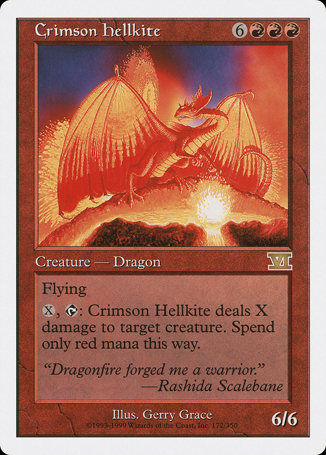 Crimson Hellkite [Classic Sixth Edition] | Total Play