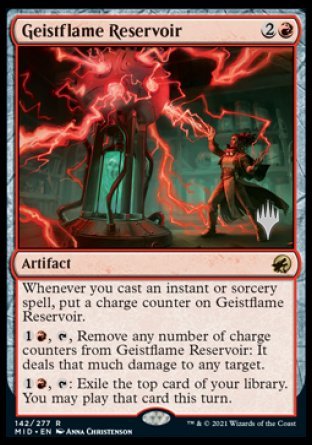 Geistflame Reservoir (Promo Pack) [Innistrad: Midnight Hunt Promos] | Total Play