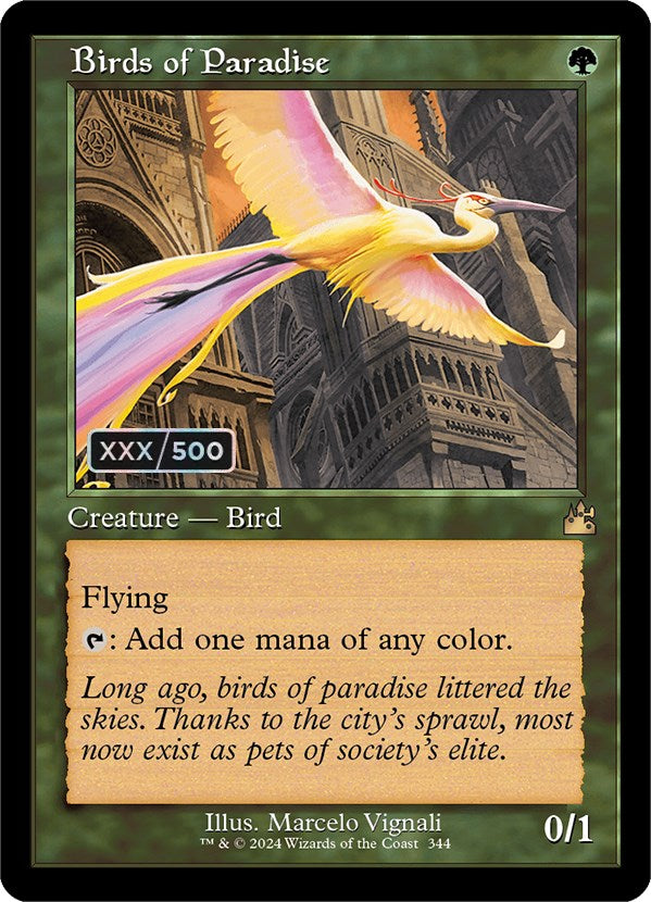 Birds of Paradise (Retro) (Serialized) [Ravnica Remastered] | Total Play