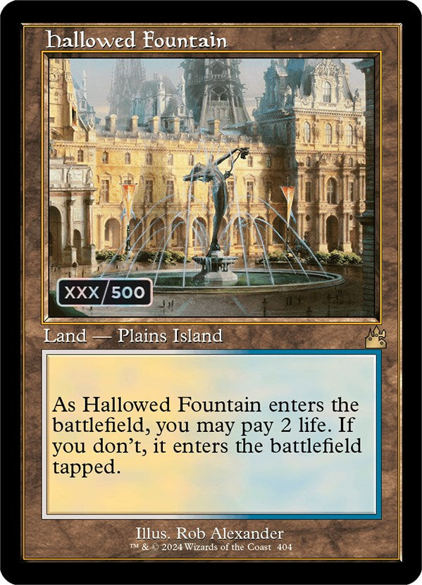 Hallowed Fountain (Retro) (Serialized) [Ravnica Remastered] | Total Play